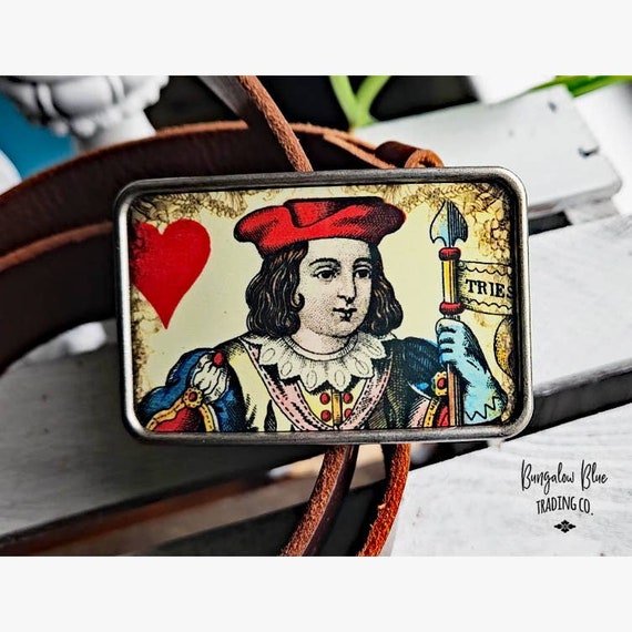 Vintage Playing Card Belt Buckle Wholesale belt buckles - Vintage Lighter Card Design main image 3
