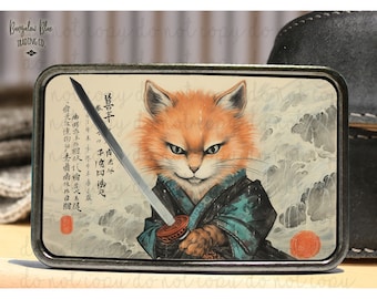 Samurai Cat Belt Buckle