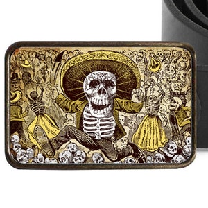 Day of the Dead Skeleton Belt Buckle image 3