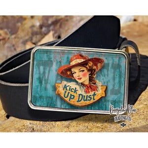 Wild West Cowgirl Western Belt Buckle