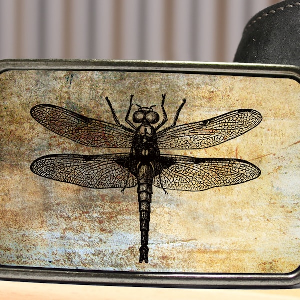 Vintage Dragonfly Belt Buckle