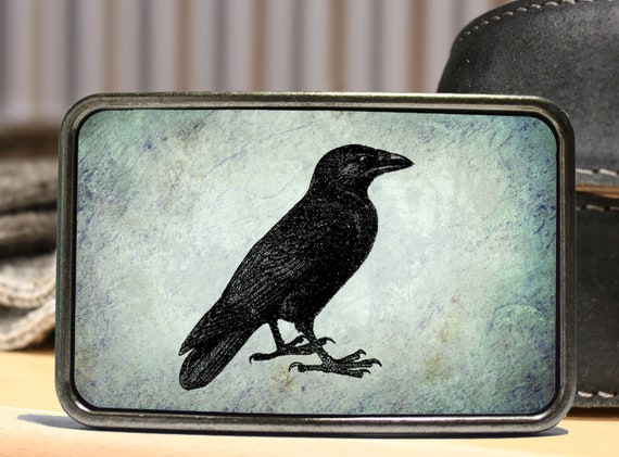raven belt buckle