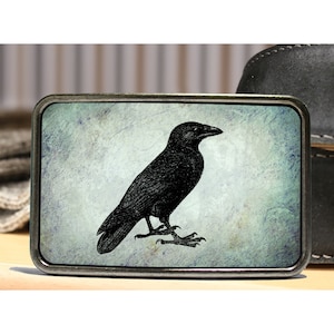 Vintage Raven Belt Buckle