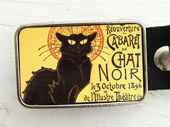 Chat Noir Belt Buckle Black Cat Belt Buckle Etsy Canada