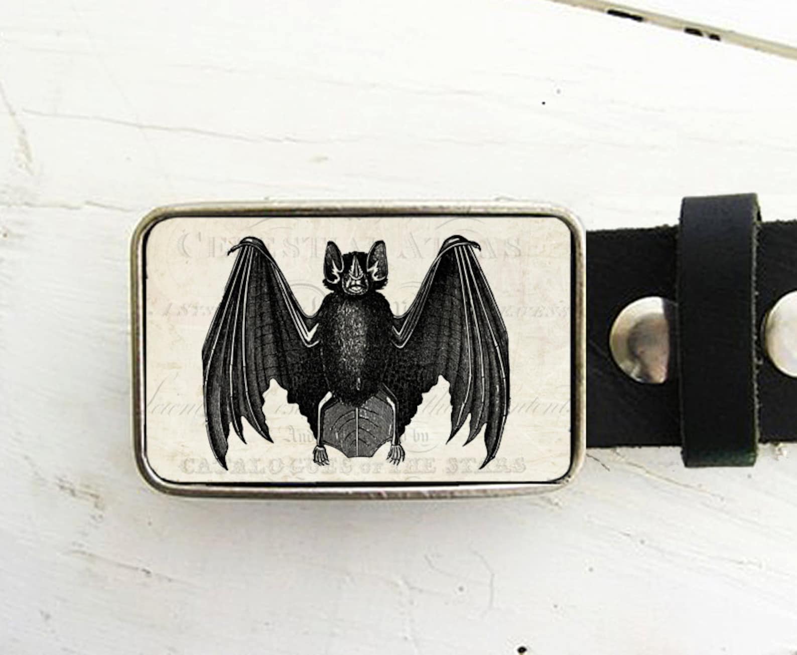 Vintage Bat Belt Buckle Halloween Belt Buckle Gothic Etsy