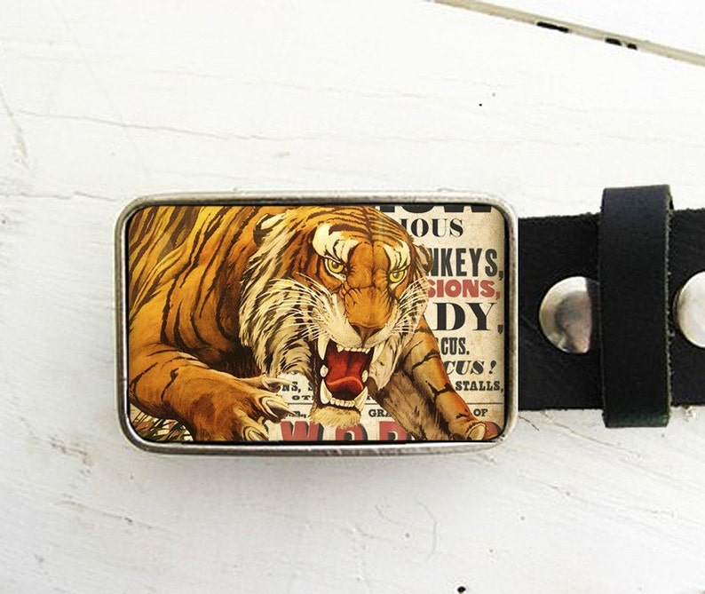 Circus Tiger Belt Buckle image 2