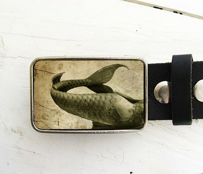 Mermaid Tail Belt Buckle, Mermaid Belt Buckle image 2