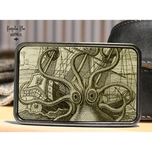 Kraken Octopus Belt Buckle