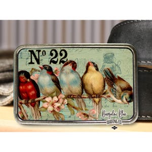 Vintage Birds Belt Buckle