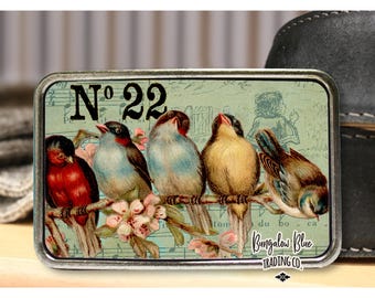 Vintage Birds Belt Buckle
