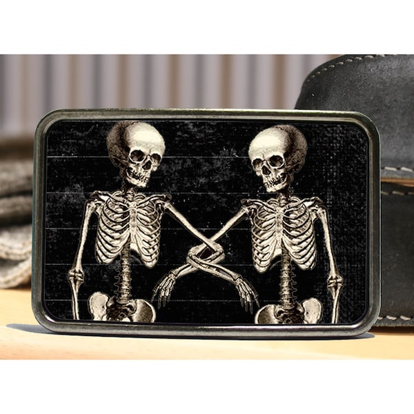 Duo de boucles de ceinture squelette