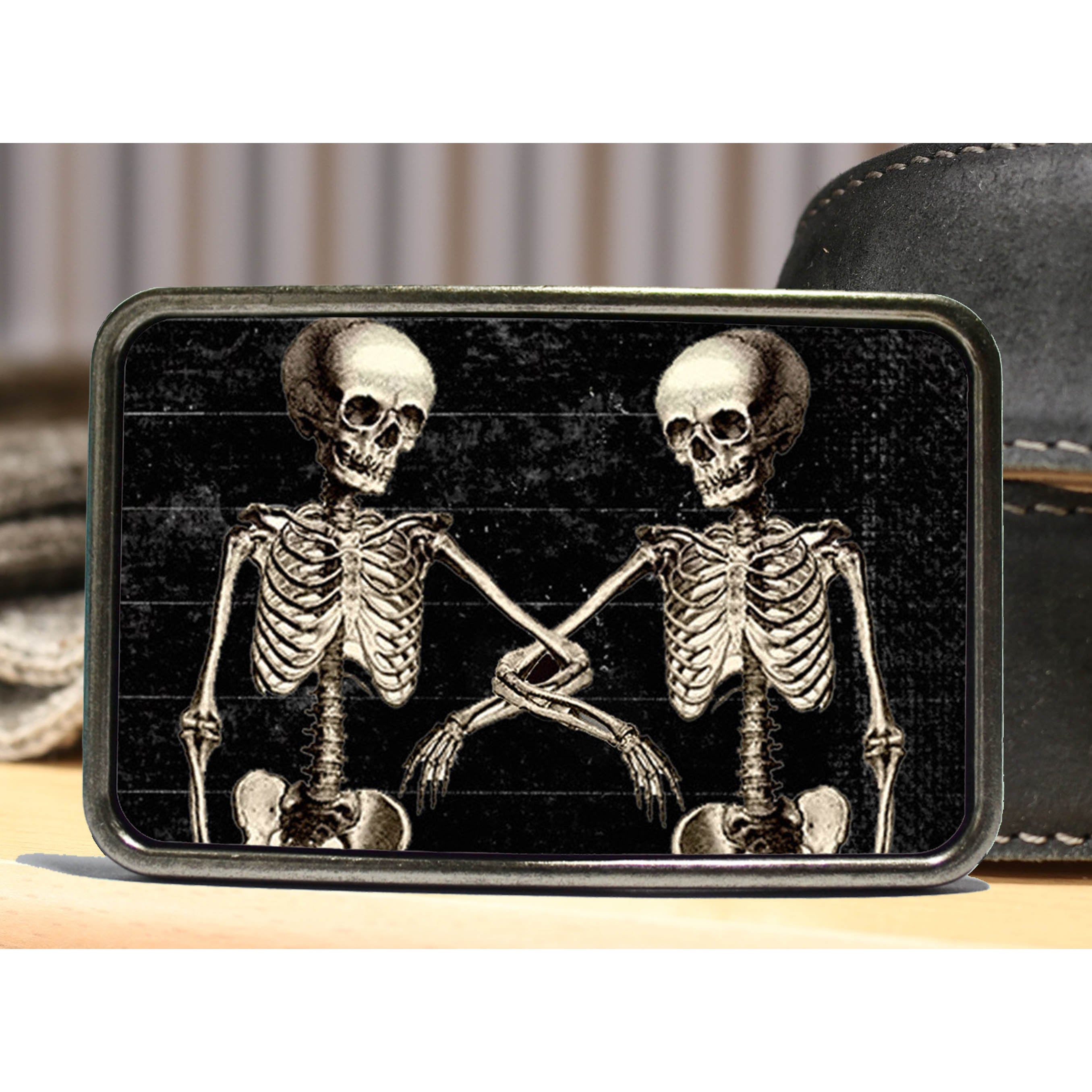 Skeleton Duo Belt Buckle