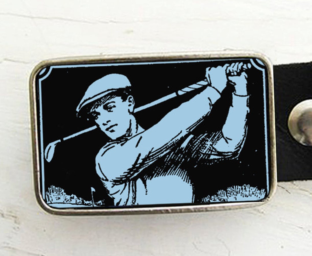 Vintage Golfer Belt Buckle, Gift for Him, Father's Day Idea, Golf Pro