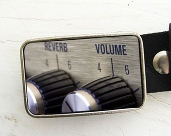Audio Volume Reverb Knob Belt Buckle