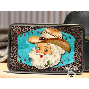 Cowboy Santa Belt Buckle