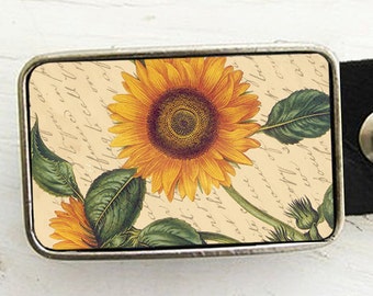 Sunflower Belt Buckle