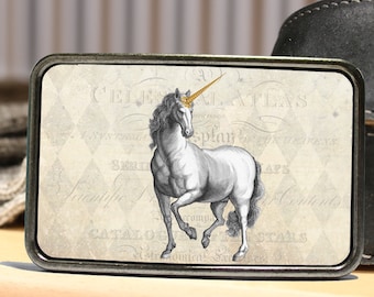 Vintage Unicorn Belt Buckle