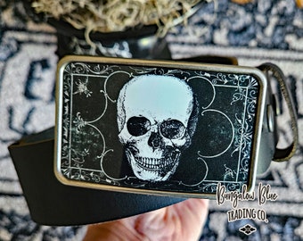 Gothic Skull Belt Buckle