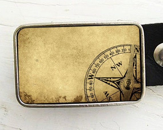 Belt Buckle for Men Vintage Compass Belt Buckle | Etsy