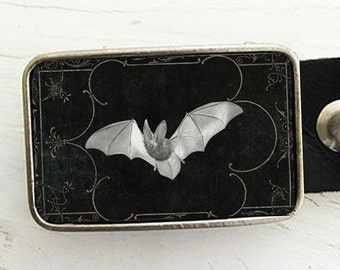 Vintage Bat Belt Buckle - Halloween