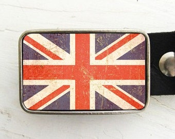 Union Jack Belt Buckle, British Flag, London