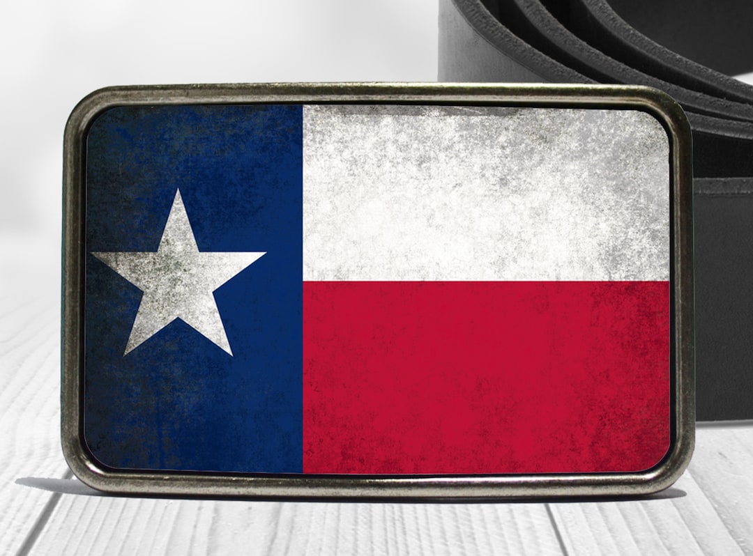 Texas State Flag Metal Belt Buckle – Great Western Style For Men 3 thumbnail image