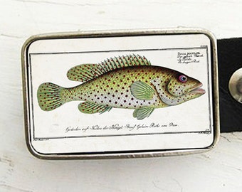 Fish Belt Buckle- Colorful Perch