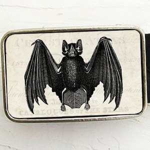 Vintage Bat Belt Buckle Halloween Belt Buckle Gothic