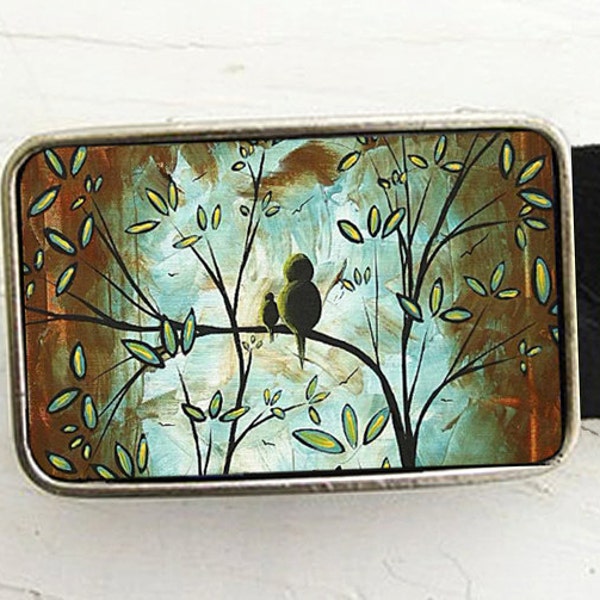 Birds in a Tree Belt Buckle