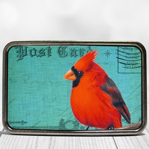 Colorful Cardinal Belt Buckle