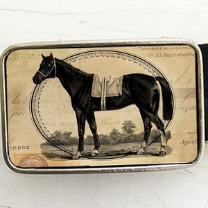 Horse Belt Buckle, Vintage Style Gift For Him, Derby Equestrian Race Day Attire