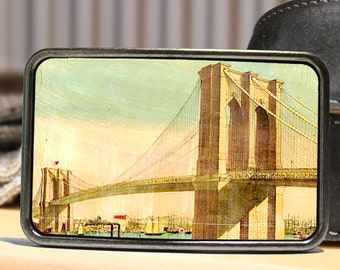 Vintage Brooklyn Bridge Belt Buckle, Gift for Father's Day