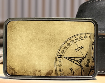 Vintage Compass Belt Buckle Belt Buckle for Men