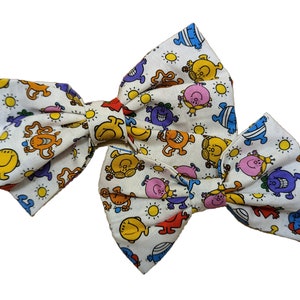 Dog Bow - Mr Men & Little Miss - White