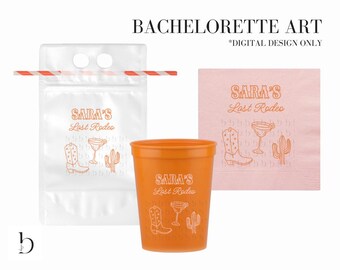 Last Rodeo: Digital Art Design for Bachelorette Party Materials