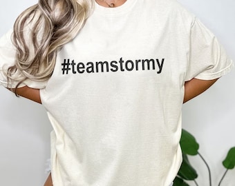 Team Stormy Shirt - #teamstormy Hashtag T-shirt Sweatshirt - Stormy Daniels Tee, T-shirt met korte mouwen, grappig grafisch shirt, uniek cadeau