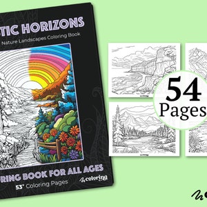 Majestic Horizons 54 Kolorowanki: Kolorowanka dla wszystkich grup wiekowych || - (PDF) Natychmiastowe pobranie