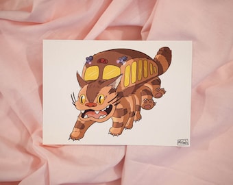 Cat Bus Postcard