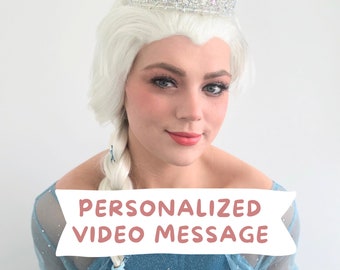 Elsa Personalized Video Message From Real Elsa, Perfect For Birthday Gifts, Video Invitations, Disney Trip Reveals, Surprises, & Parties
