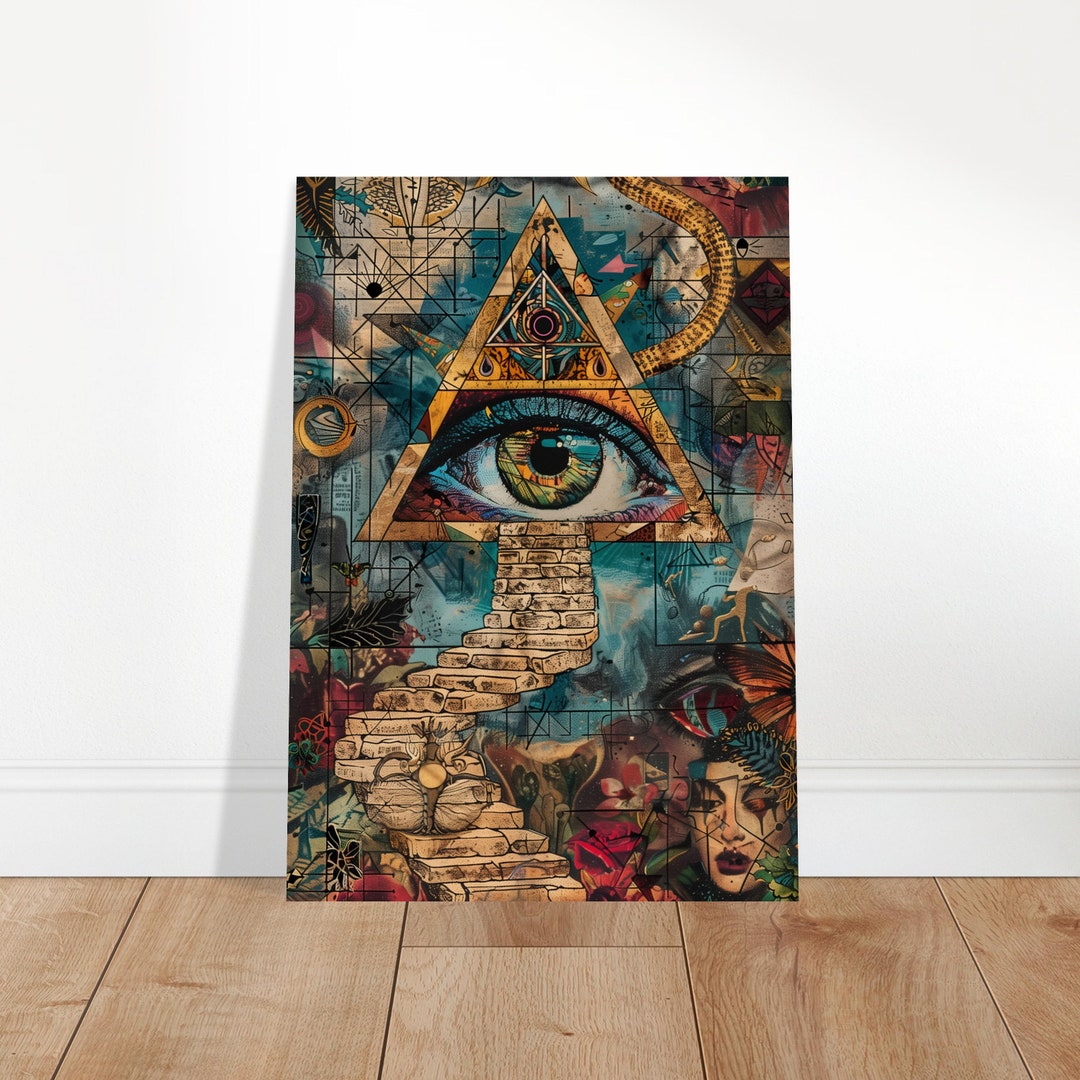 Esoteric 'the Ascension' Art Print Home Decor Illuminati Wall Art Gift ...