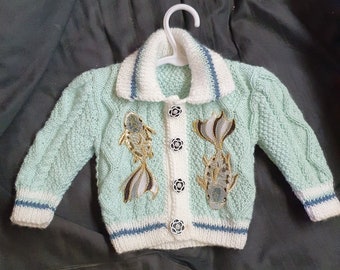 Baby Cardigans with Applications various designs