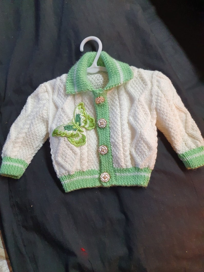 Baby Cardigans with Applications various designs image 9