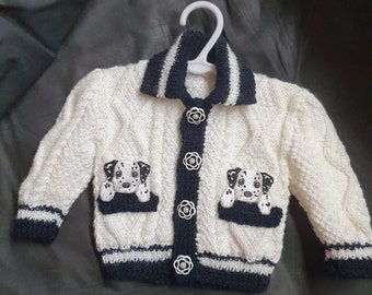 Baby Cardigans with Applications various designs
