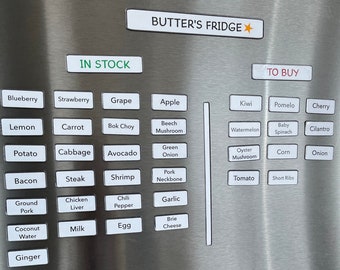 Visualice su refrigerador: juegos de imanes de refrigerador personalizados para la organización del refrigerador