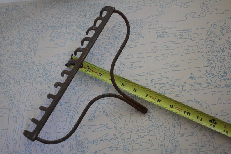 Vintage RUSTY Metal Rock Rake Head Turned DISPLAY / Staging PROP - Etsy