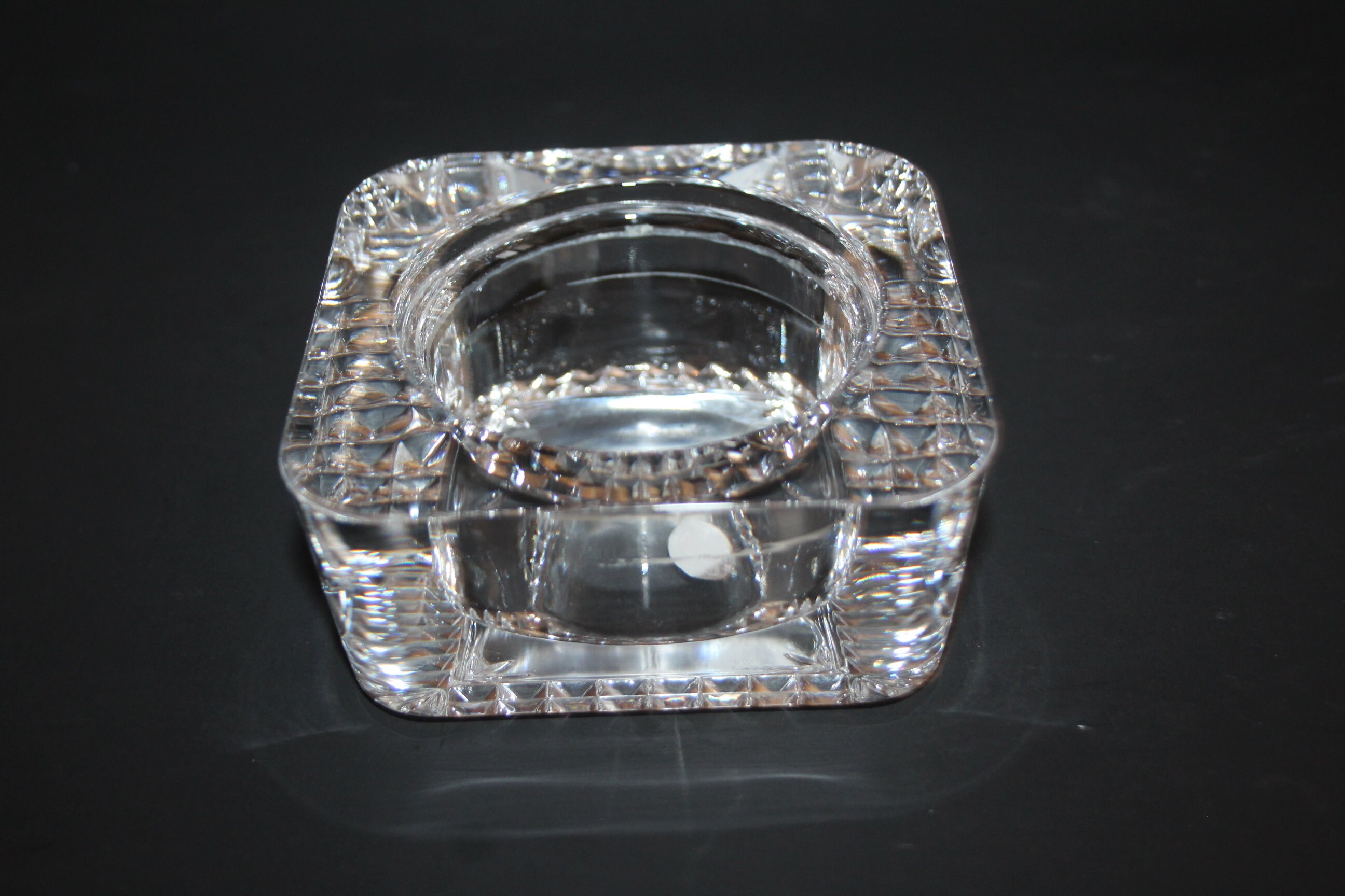 Vintage Genuine LEAD CRYSTAL ASHTRAY Etsy