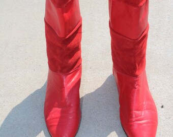 red boots size 9