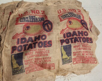 Vintage Potato Sack | Etsy