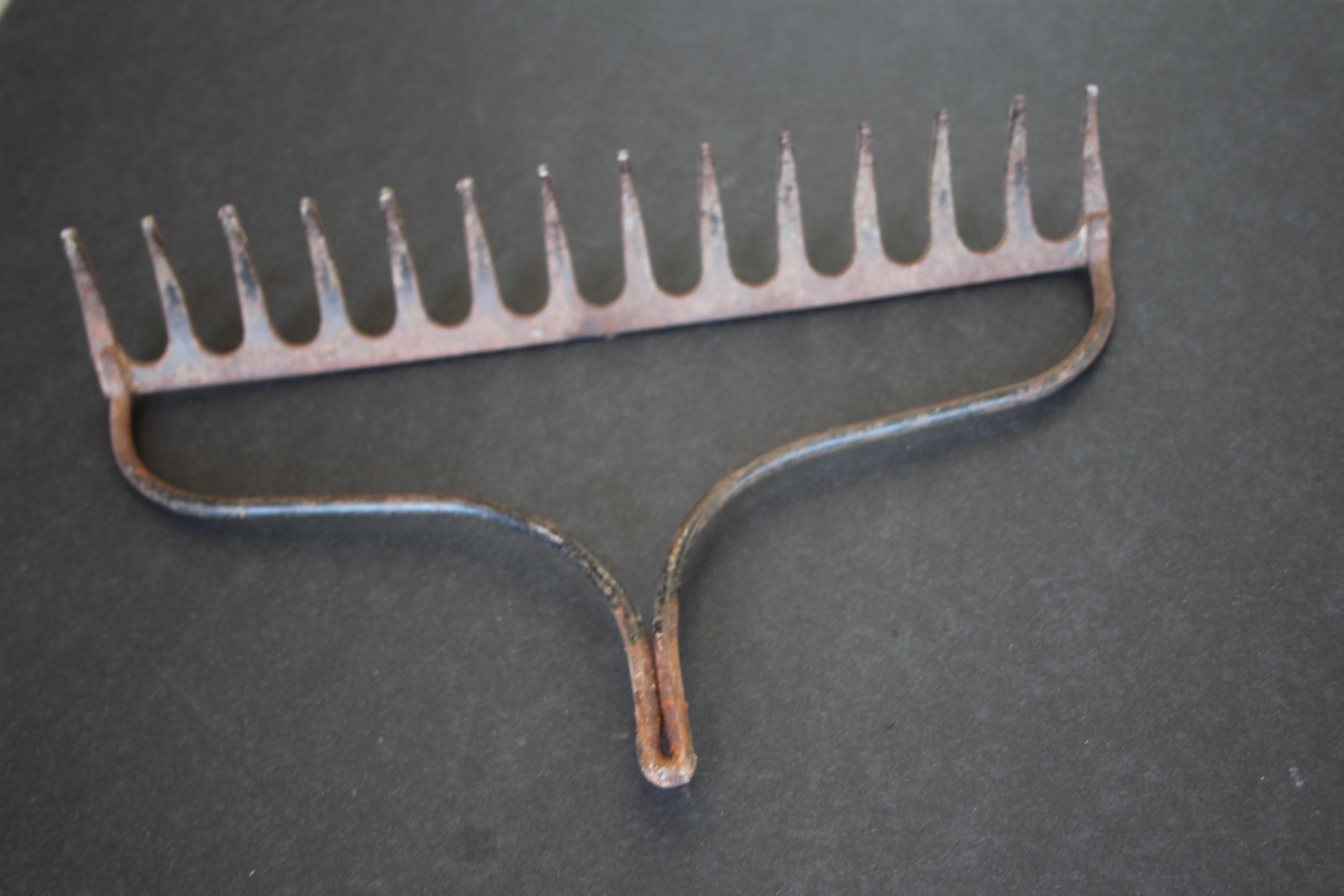 Vintage RUSTY Metal Rock Rake Head Turned DISPLAY / Staging PROP - Etsy