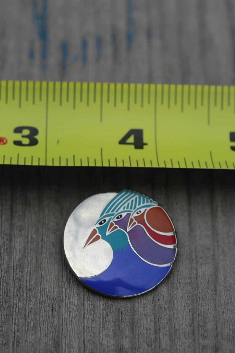 VINTAGE Laurel Burch CELESTIAL BIRD pin brooch